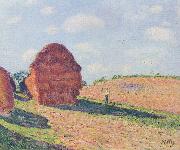 Alfred Sisley Die Strohmieten oil